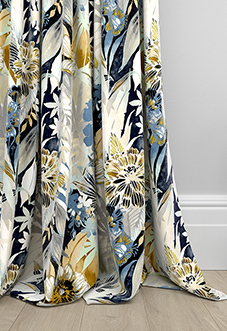 Bali, Navy - Made to Measure Curtains
